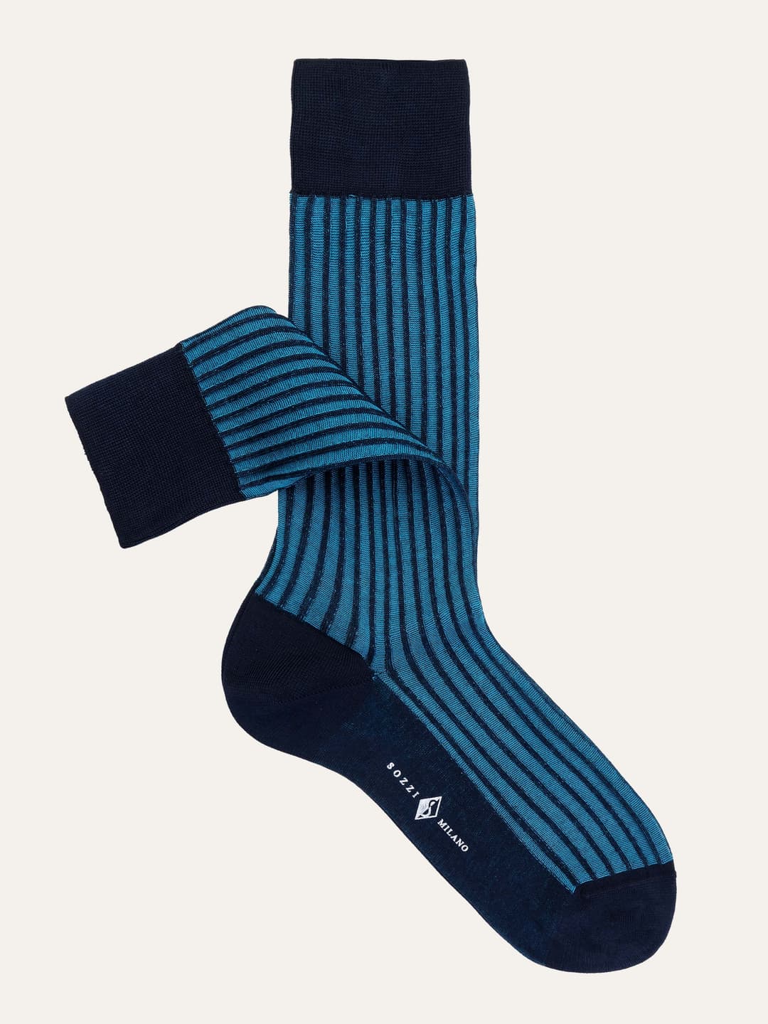 Short Ribbed Socks in 100% Egyptian Cotton