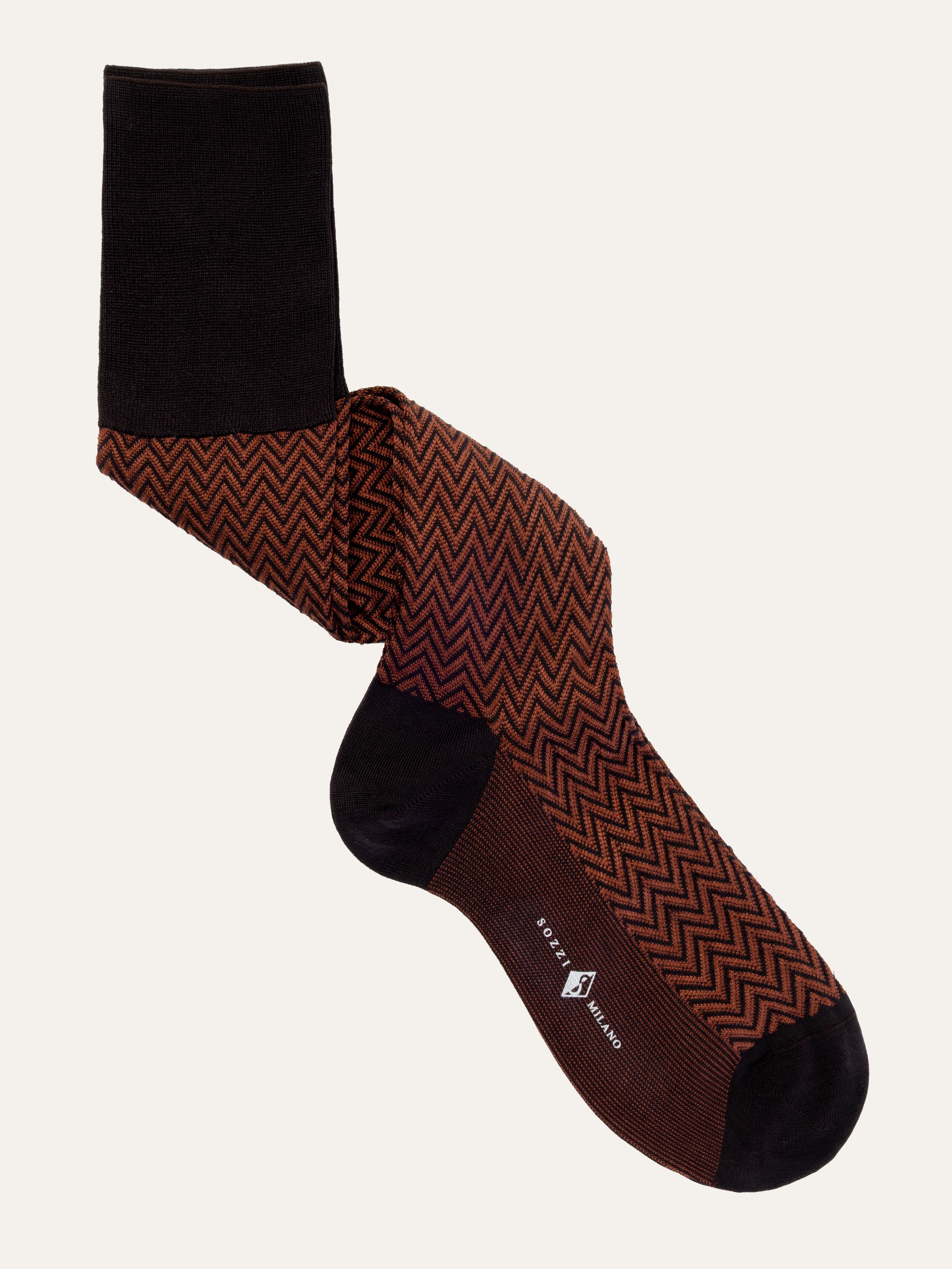 Calze Lunghe in Cotone con Fantasia Chevron - Image 1