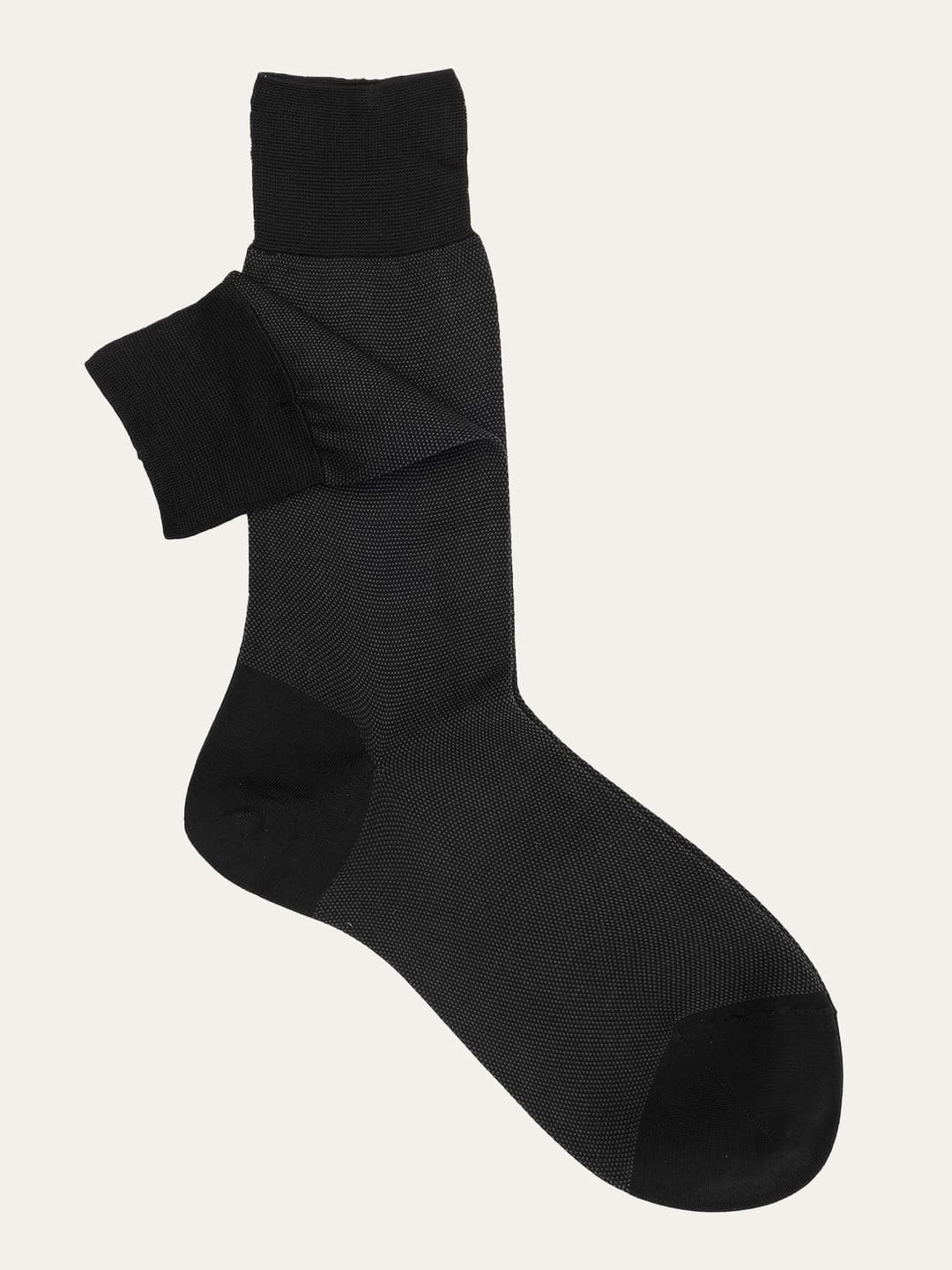Short patterned socks Rice grain in 100% Filoscozia cotton