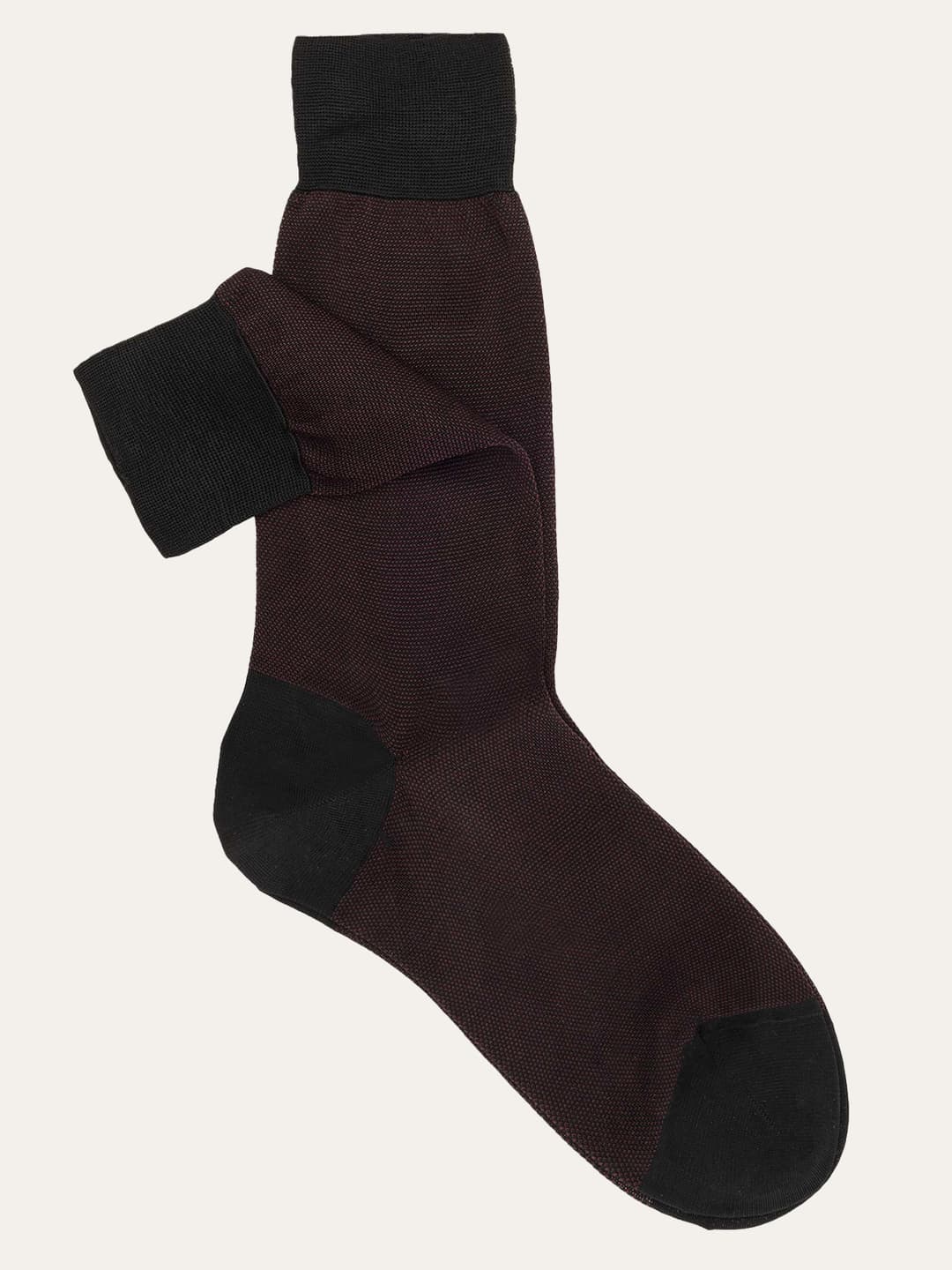 Short patterned socks Rice grain in 100% Filoscozia cotton