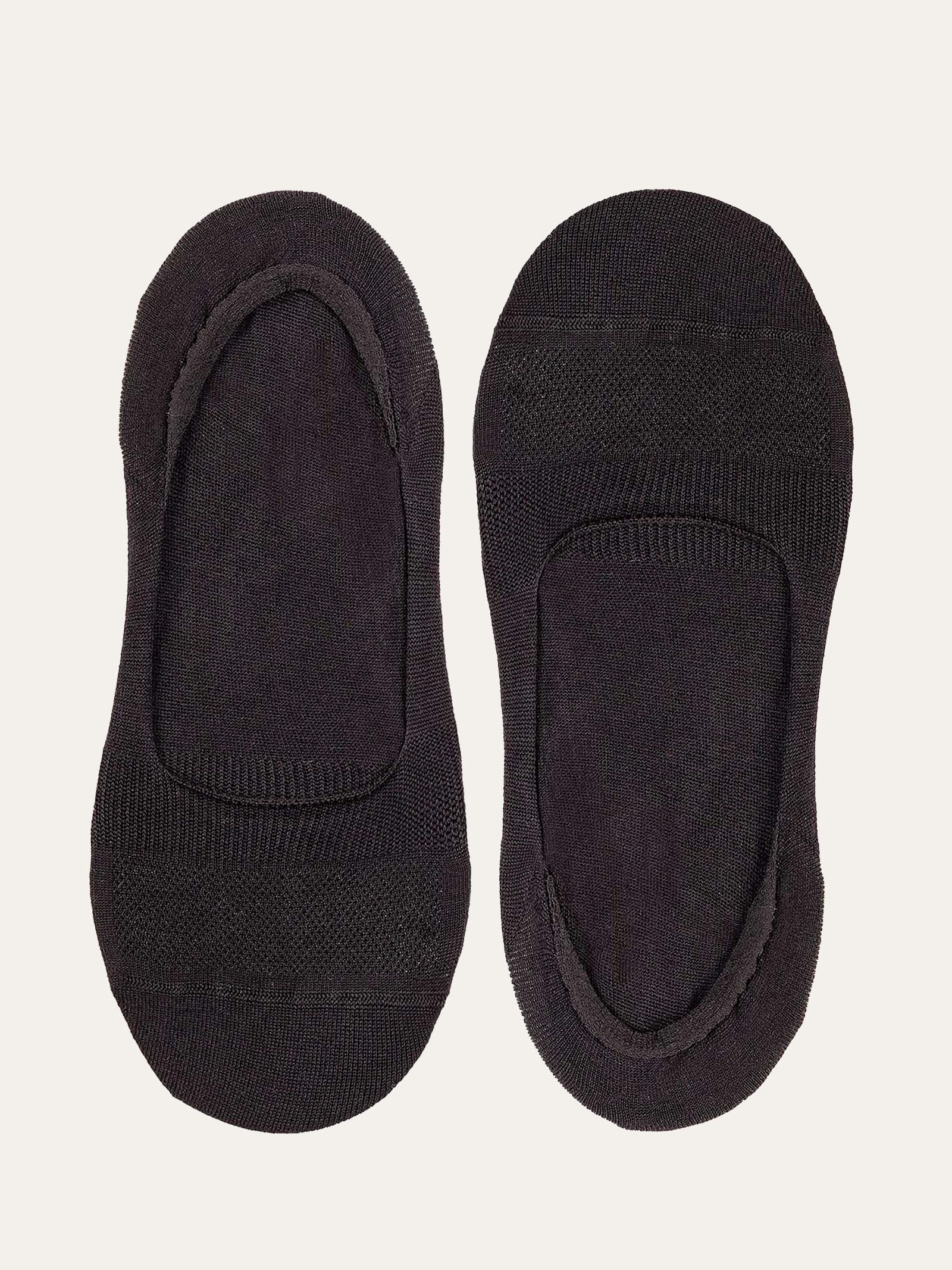 No-Show Socks 2-Pack Scottish Cotton Non-Slip Heel - Image 1
