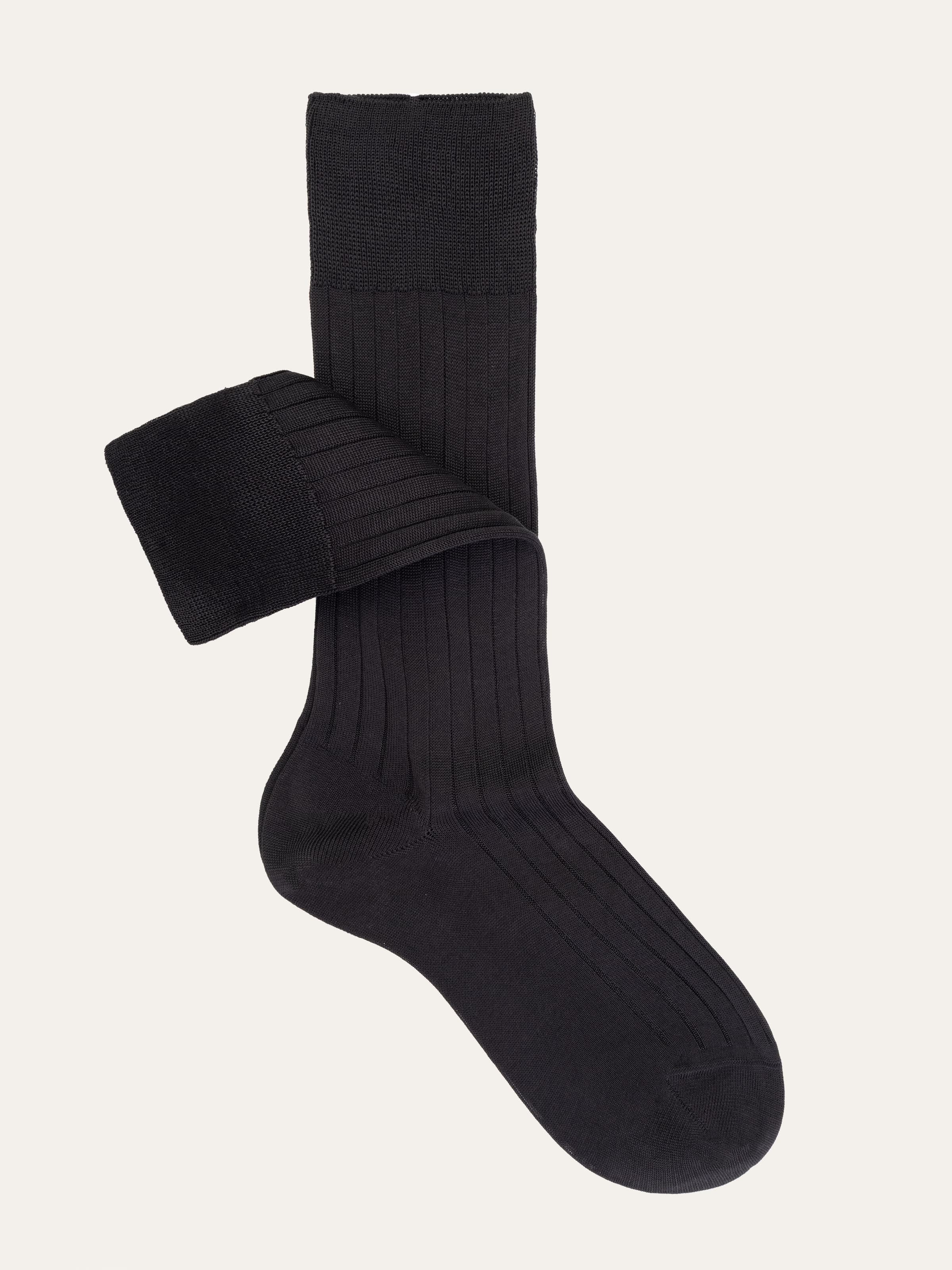 Calza corta a coste resistente 100% Cotone Filo di Scozia - Image 1