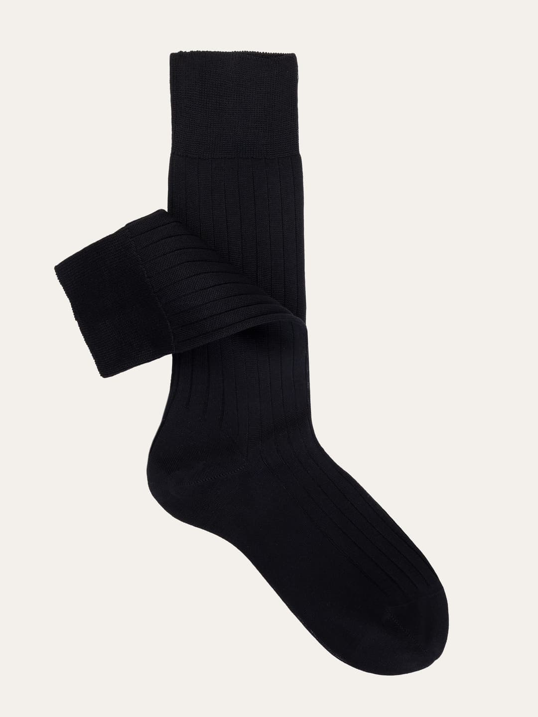 Durable Ribbed Short Sock 100% Lisle Thread Cotton