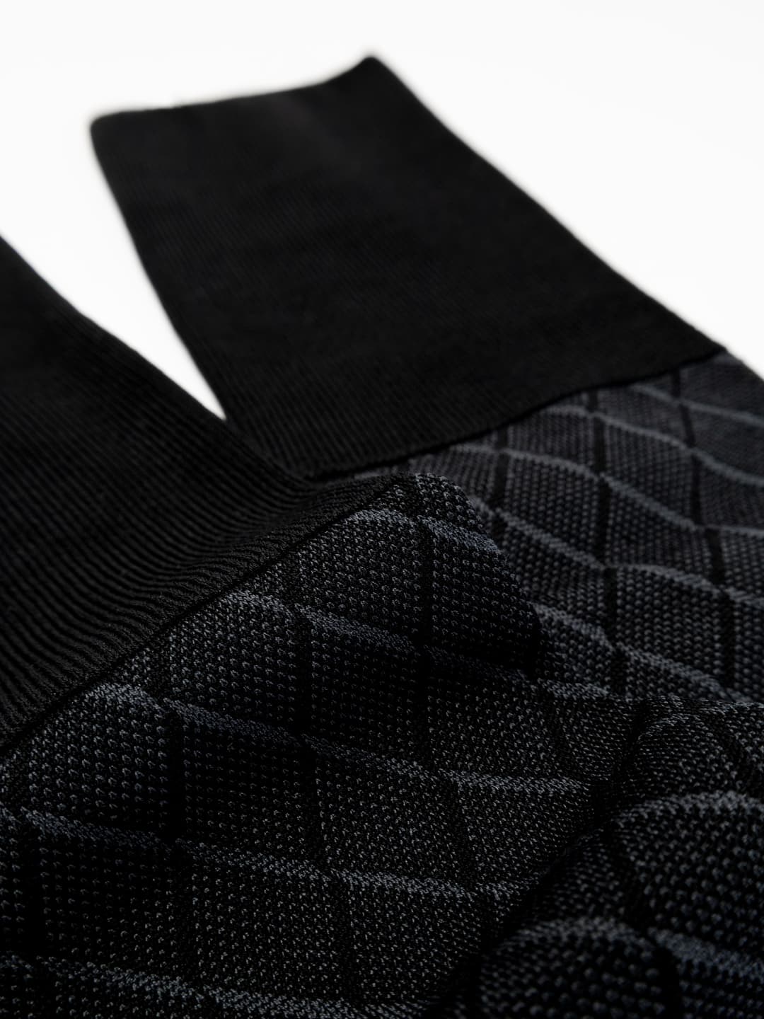 Long Cotton Socks with Geometric Pattern