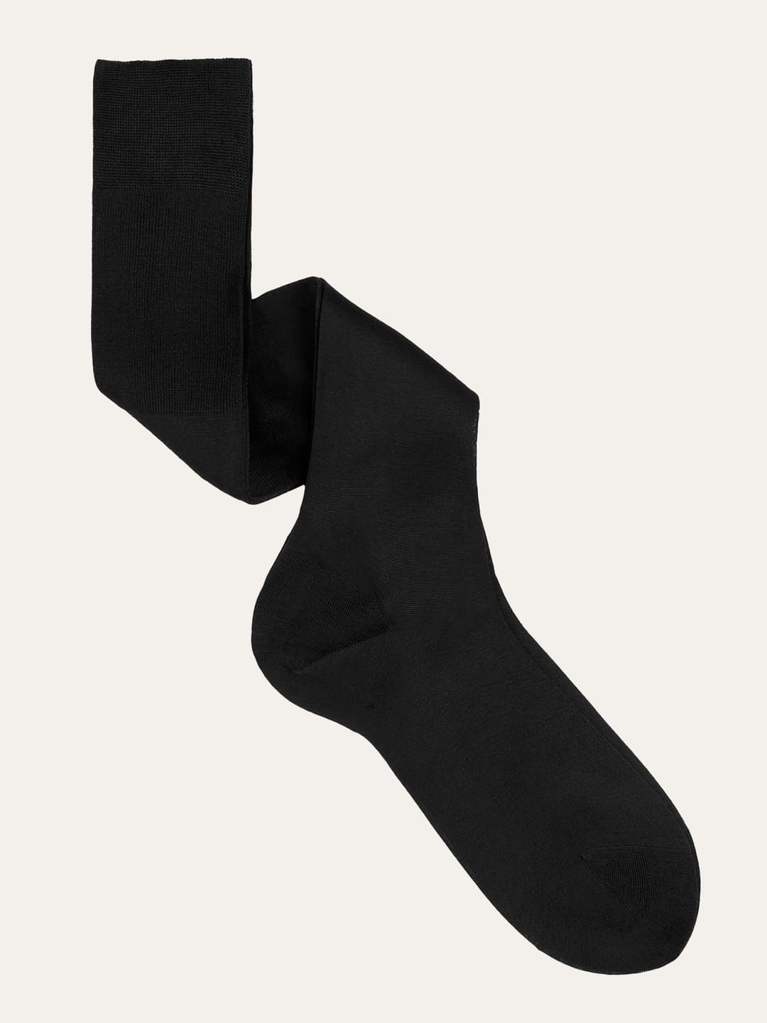Solid color long socks in Lisle Cotton