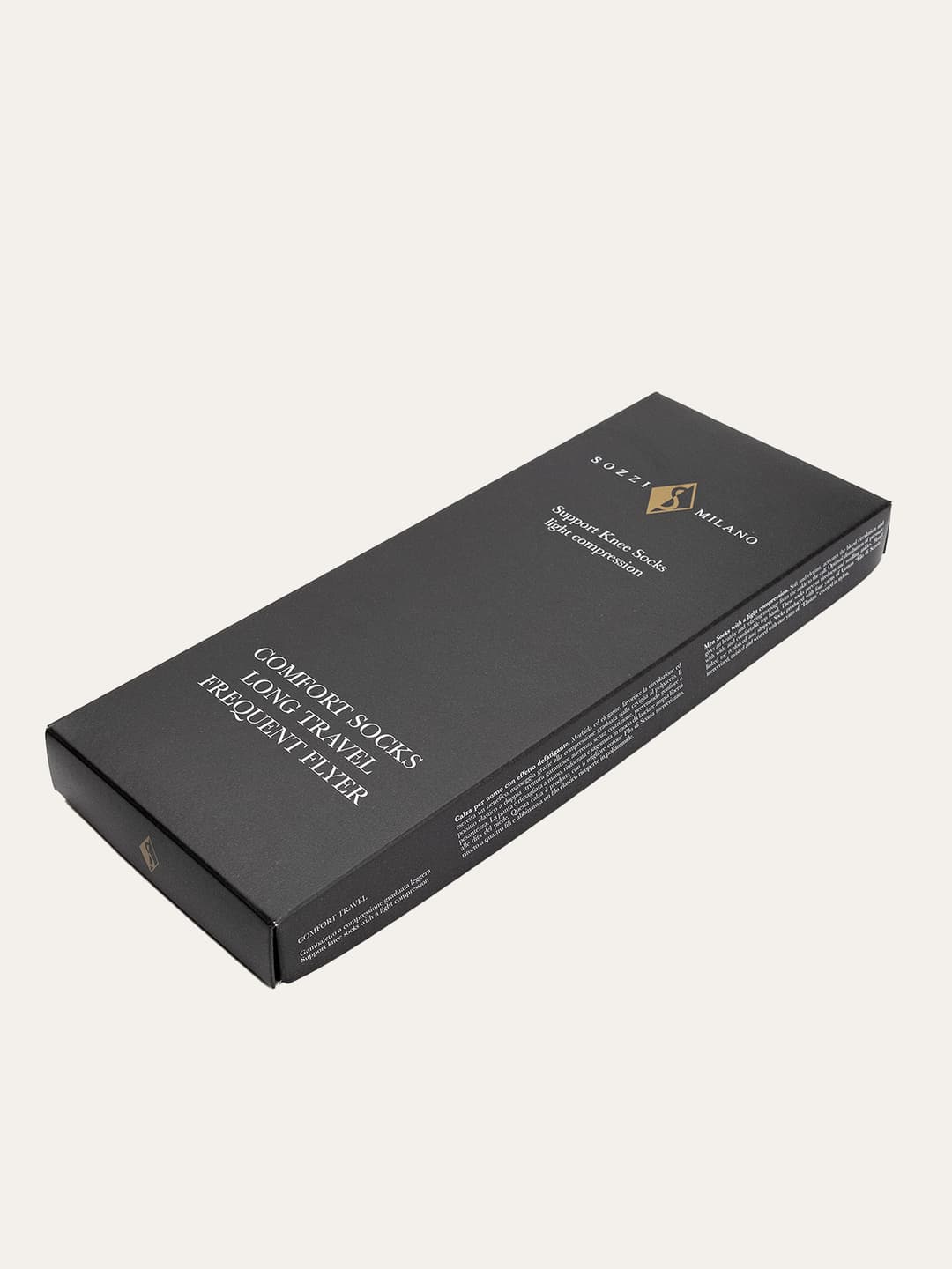 Cotton Ribbed Long Travel Socks with Graduated Compression