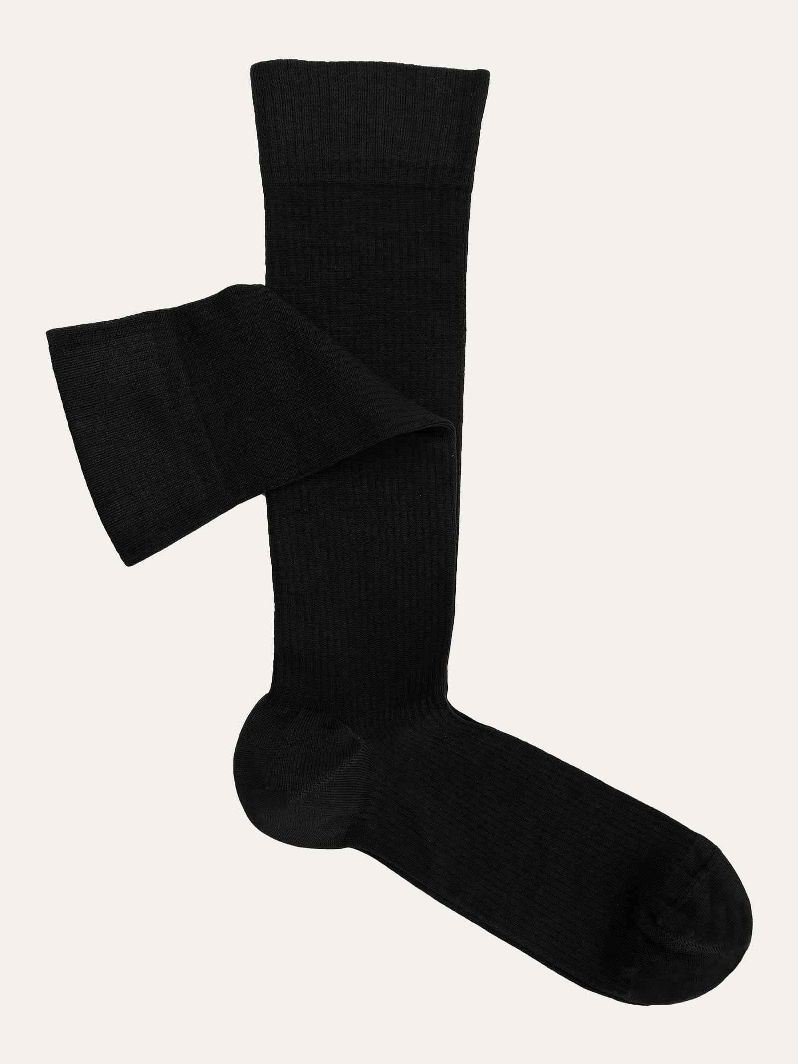 Calze Lunghe a coste Travel Compressione Graduata in Cotone
