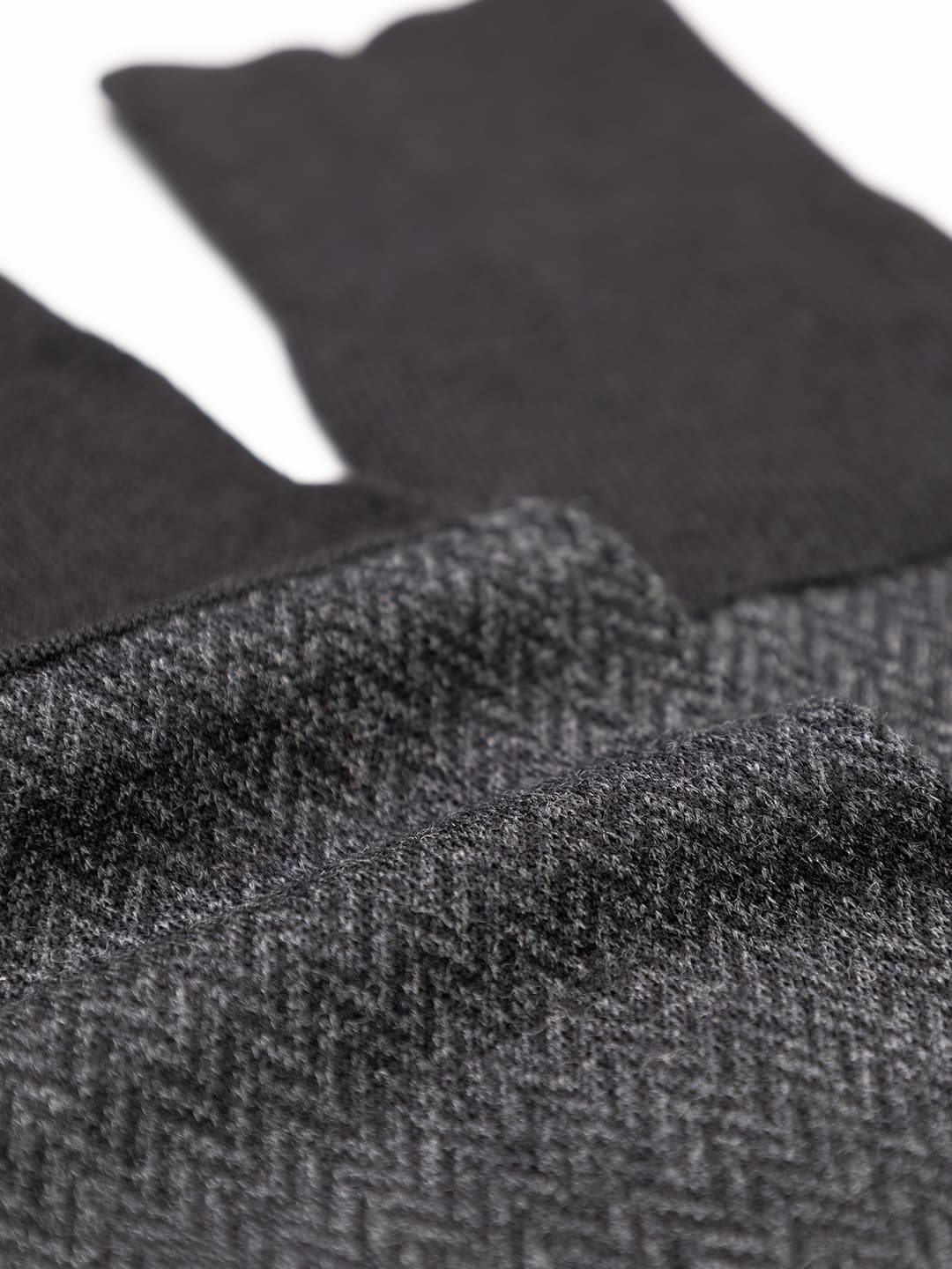 Long Chevron Pattern Wool Socks