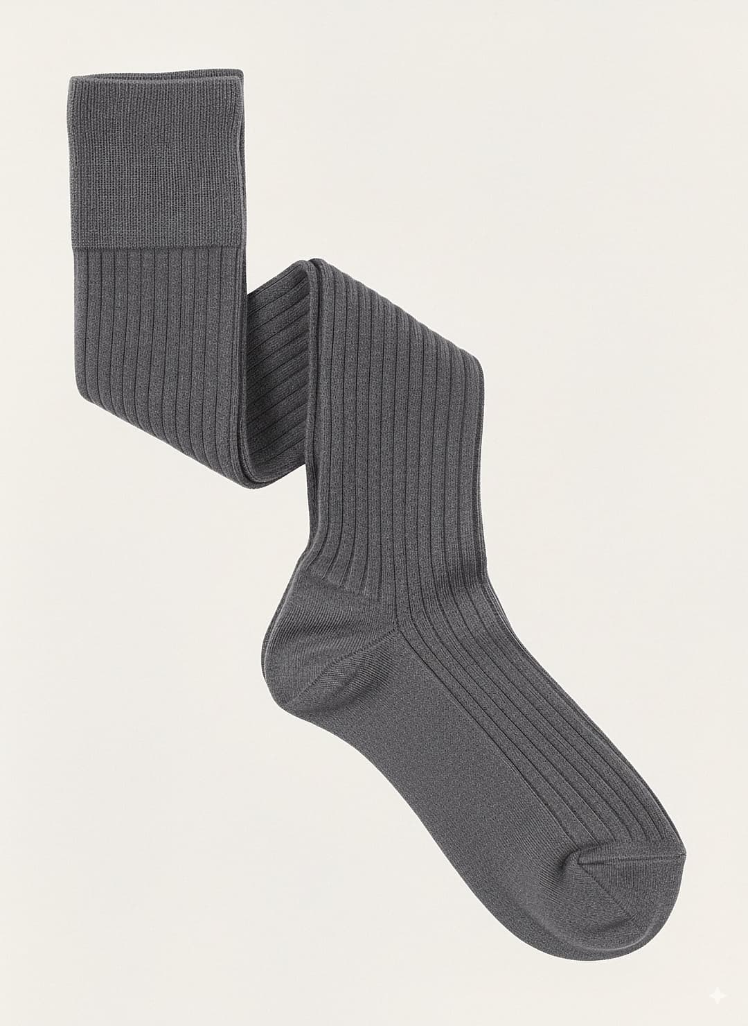 Long Ribbed Cashmere and Silk Socks