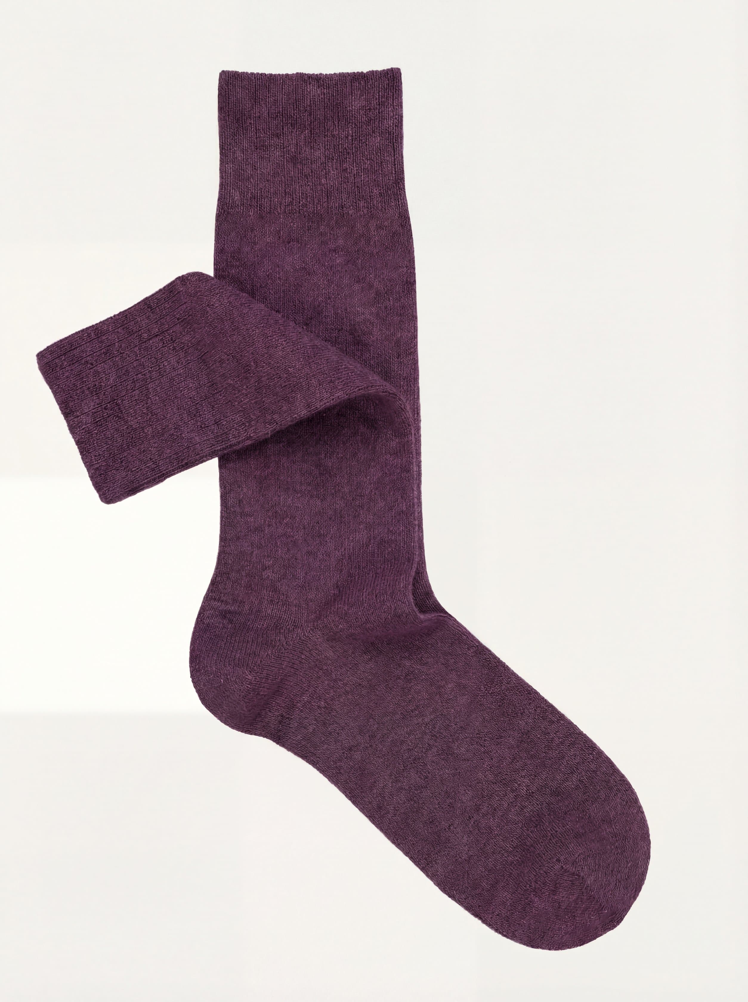 Calze corte tinta Unita in misto Cashmere - Image 1