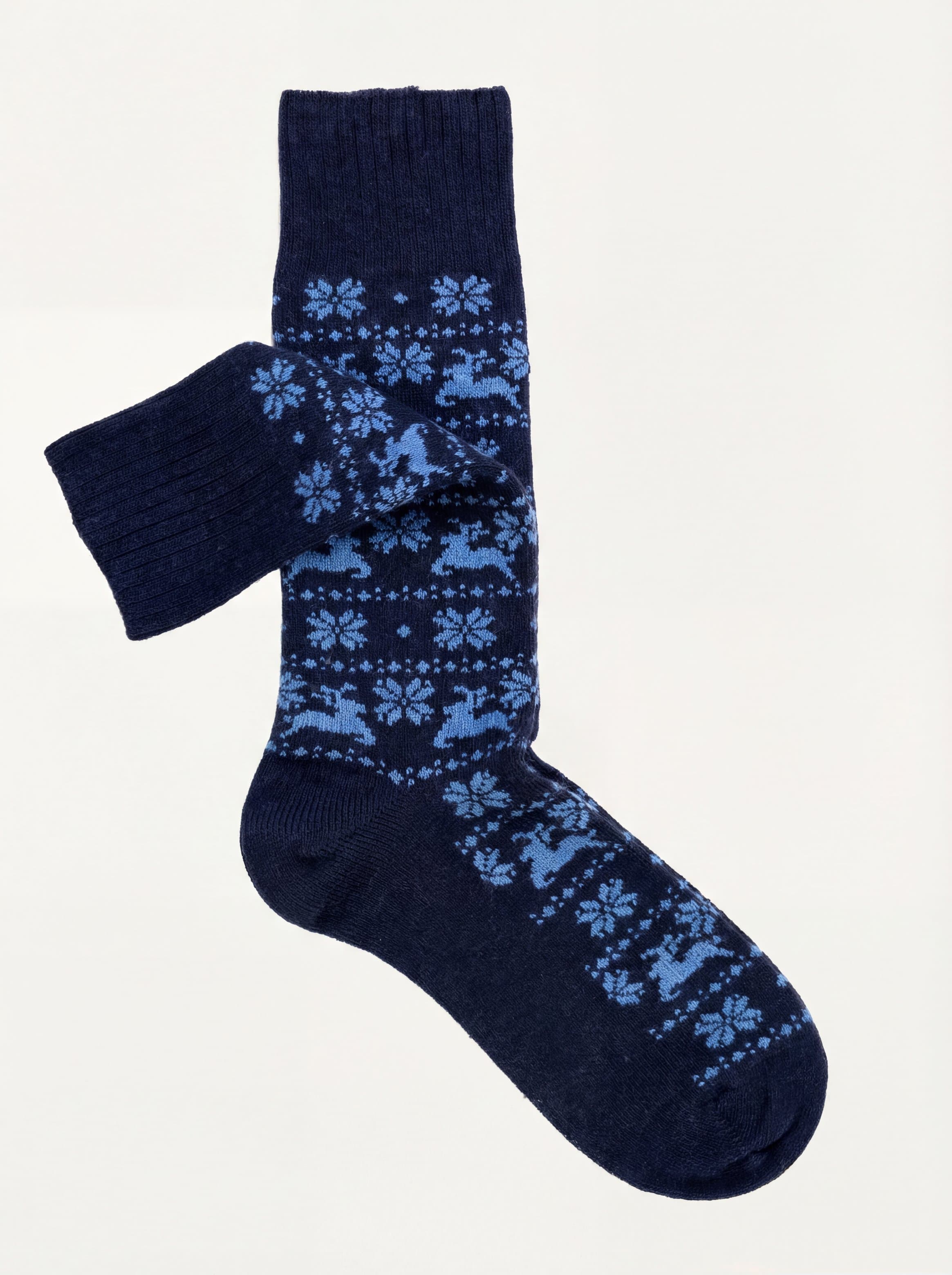 Calze corte Fantasia Natalizia in misto Cashmere - Image 1