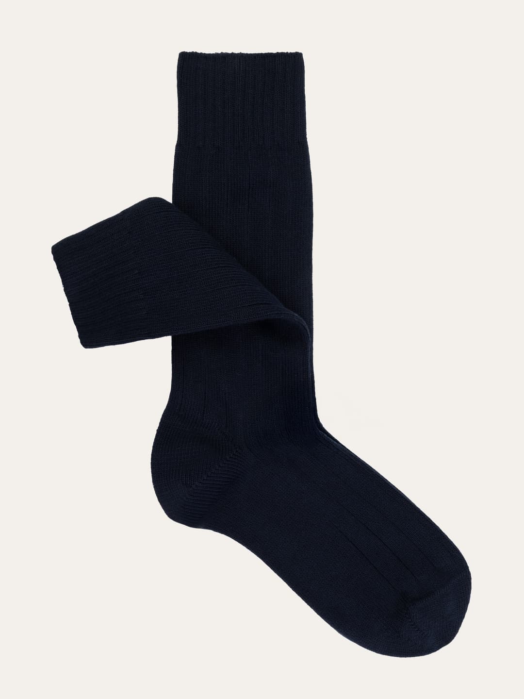 Classic Ribbed Short Socks in Organic Cotton