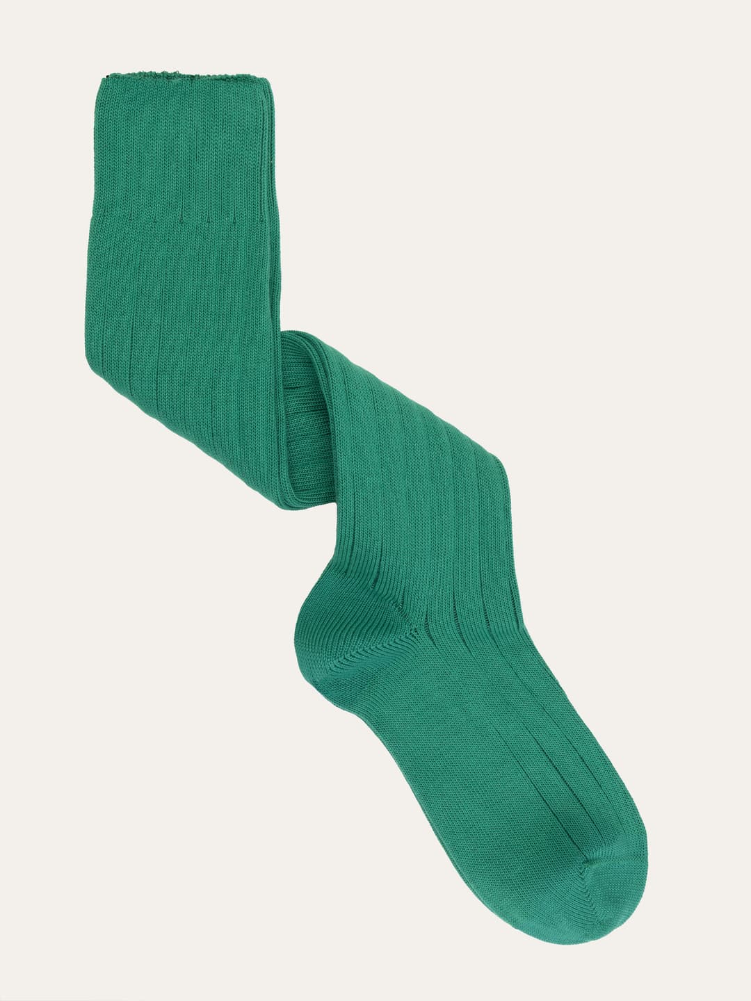 Classic Ribbed Long Socks in Organic Cotton