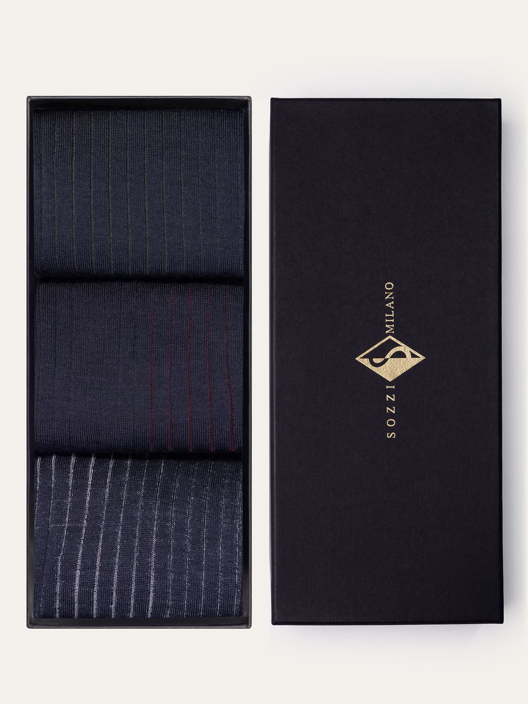 Gift set 3 Pairs Vanisé Long Socks in Wool Blend