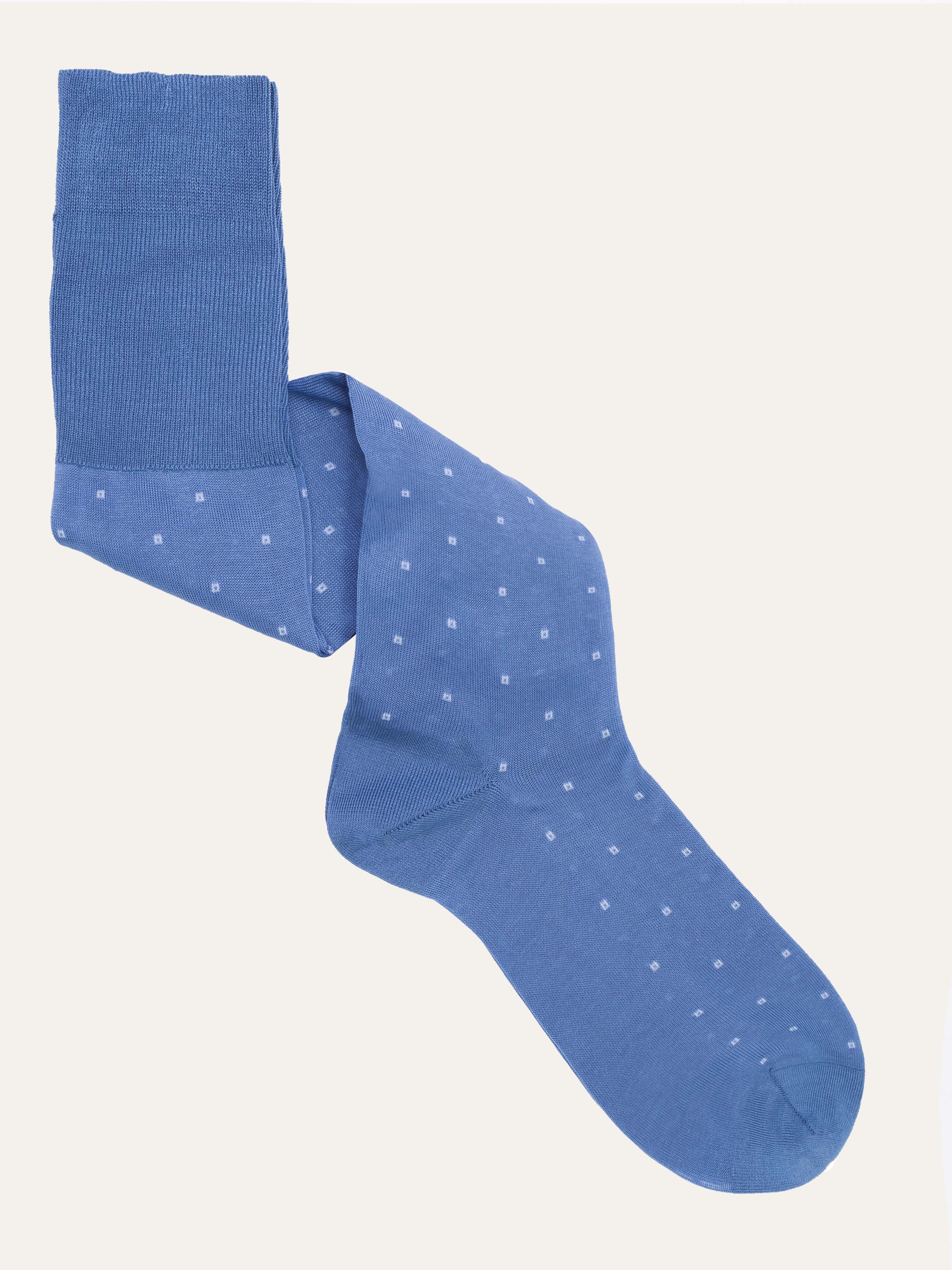 Gift box set of 3 Long Socks with Classic Patterns in Lisle Cotton - Image 4