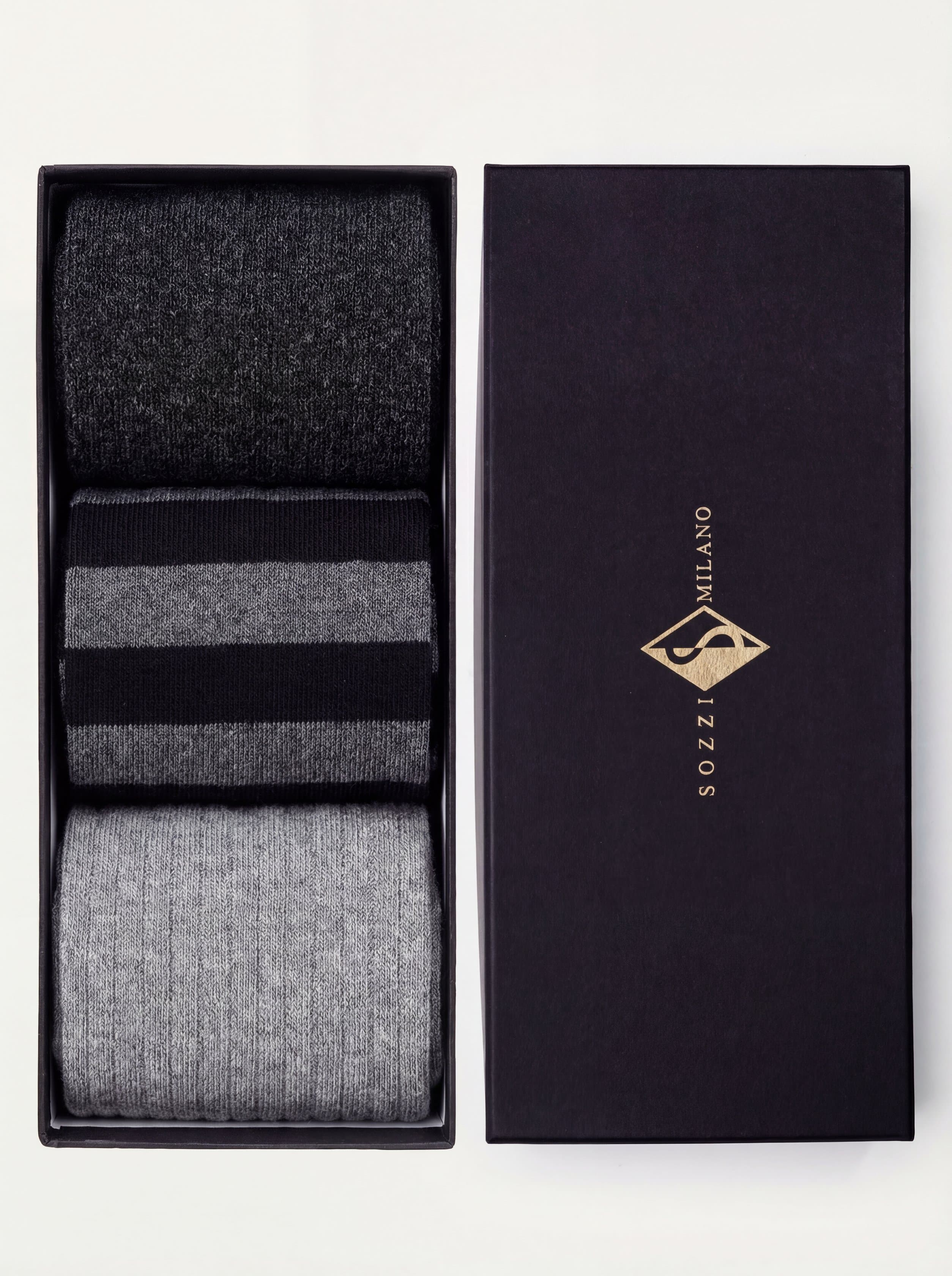 Cofanetto Regalo 3 paia calze Corte fantasie misto Cashmere