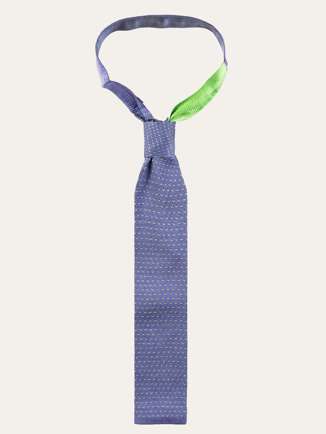 Men's Silk Tie with Pin Dot Pattern