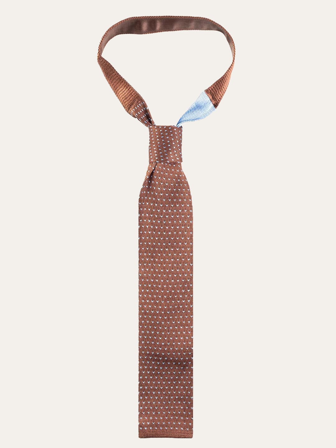 Men's Silk Tie with Pin Dot Pattern