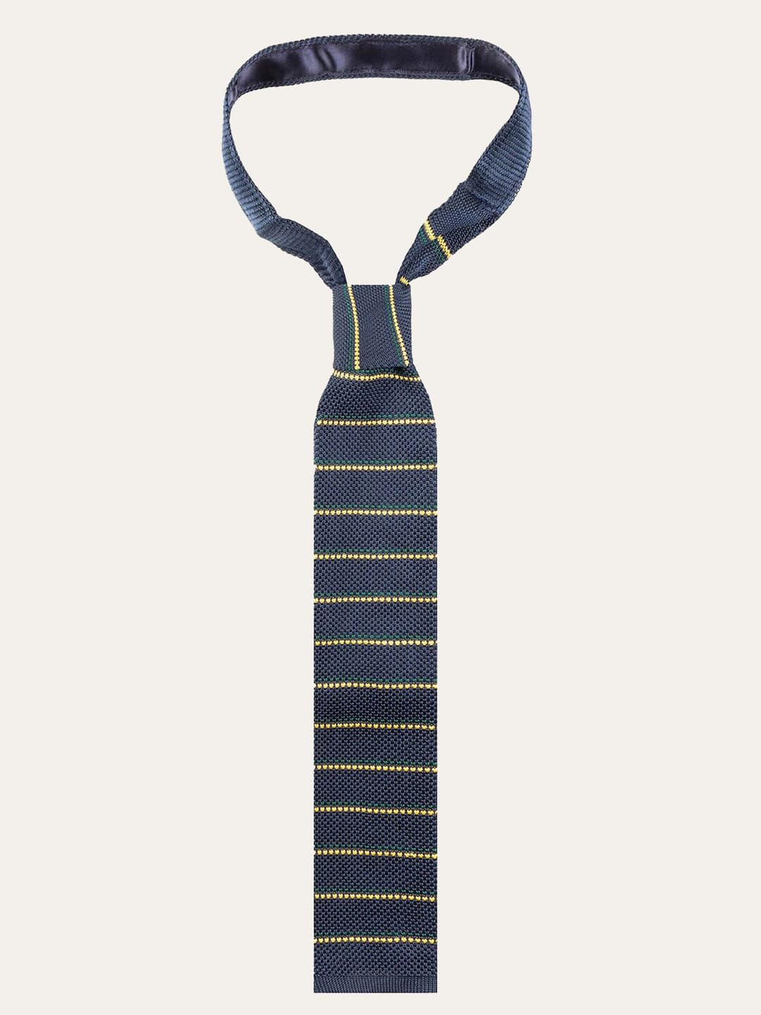 Men's Silk Tie with Double Stripe Pattern