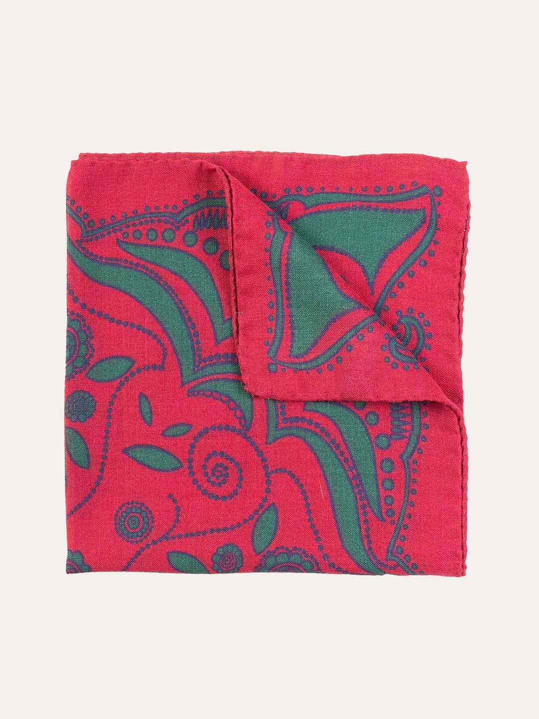 Paisley pattern pocket square