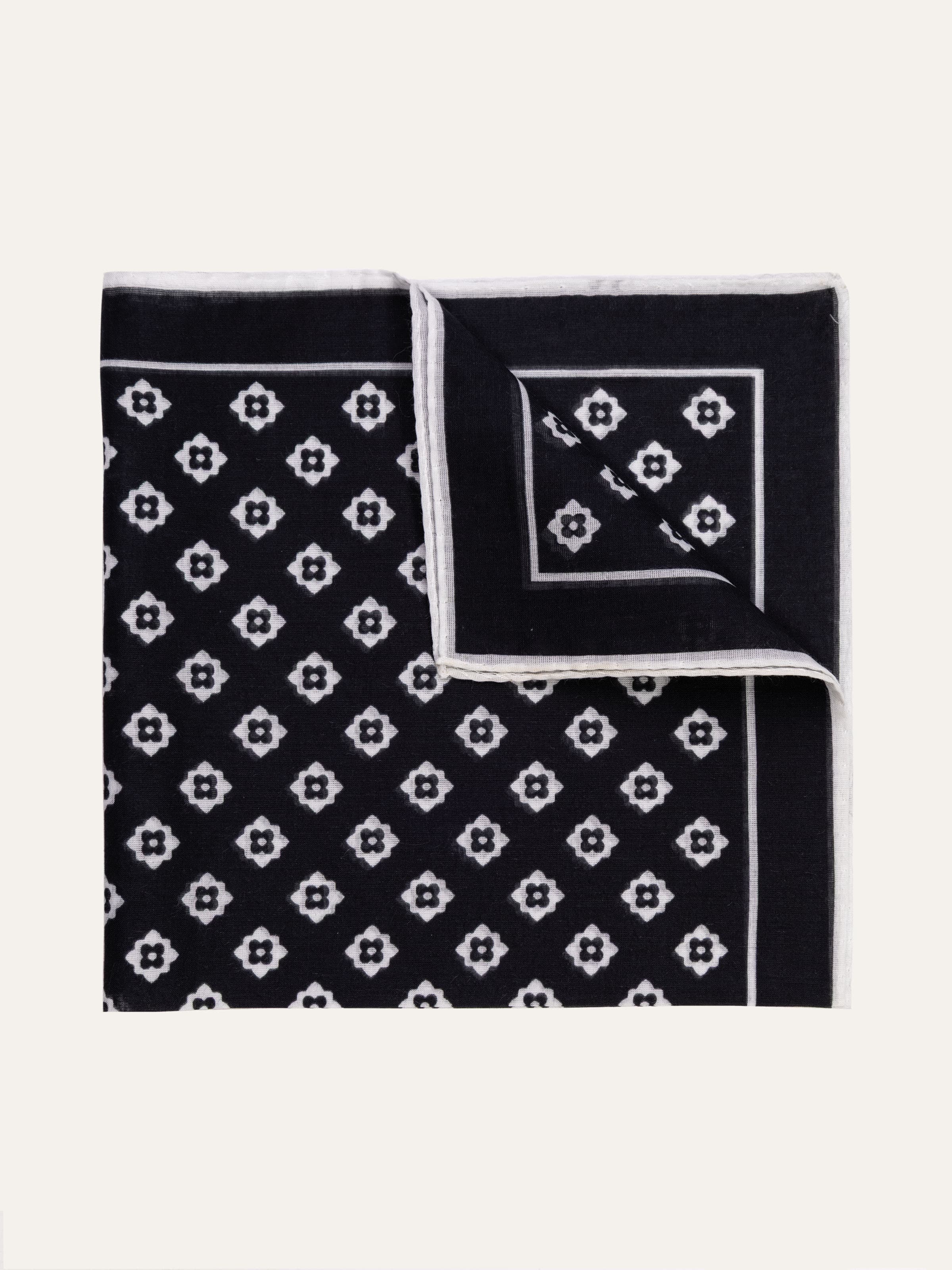 Pochette da taschino con motivo geometrico